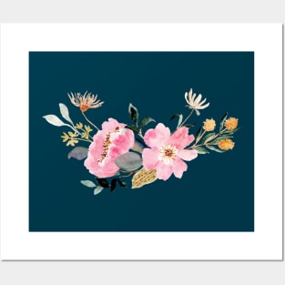 UNIQUE COLLECTION OF WATERCOLOR FLOWERS Posters and Art